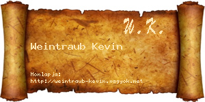 Weintraub Kevin névjegykártya